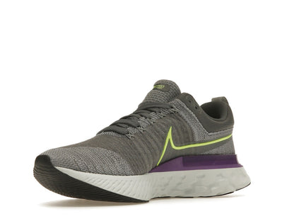 Nike React Infinity Run Flyknit 2 Grey Volt Wild Berry