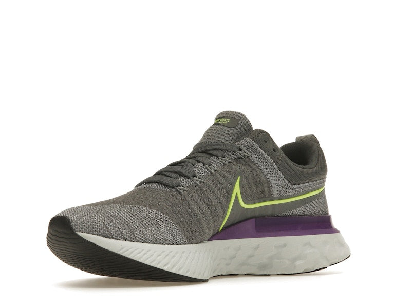 Nike React Infinity Run Flyknit 2 Grey Volt Wild Berry