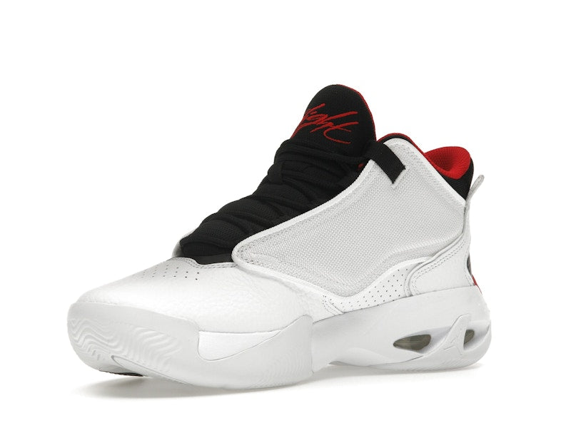 Jordan Max Aura 4 White Black University Red
