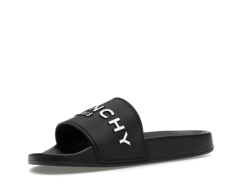 Givenchy Paris Flat Sandals Black White