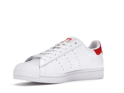adidas Superstan White Scarlet