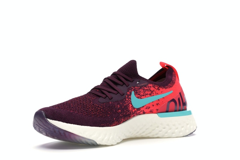 Nike Epic React Flyknit Bordeaux Hyper Jade (Women's)