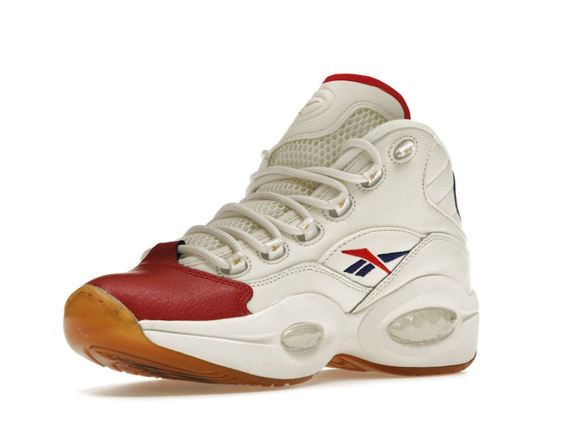 Reebok Question Mid White Red Blue