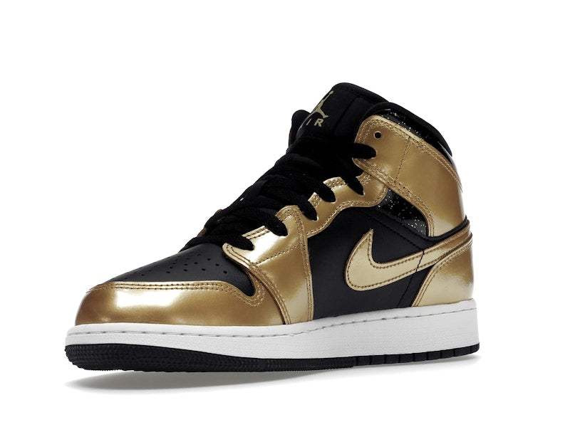 Jordan 1 Mid SE Metallic Gold Black (GS)