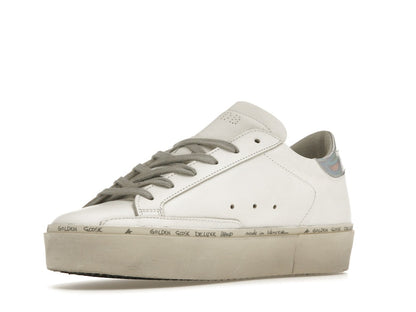 Golden Goose Hi Star White Glitter Star Mirror Heel (Women's)