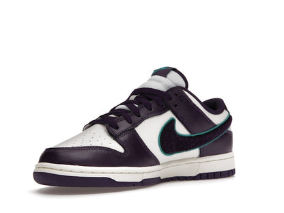 Nike Dunk Low Chenille Swoosh Sail Grand Purple