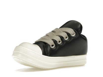 Rick Owens Jumbo Lace Padded Sneaks Low Black Milk