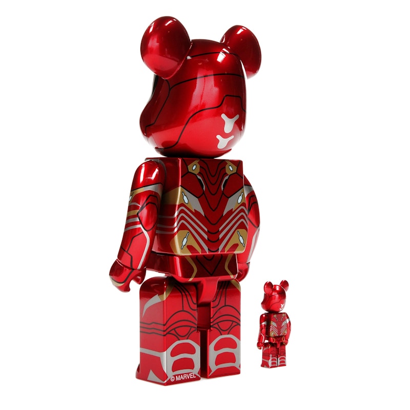 Bearbrick x Marvel Iron Man Mark 50 100% & 400% Set