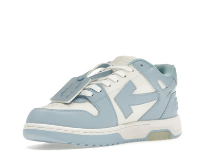 OFF-WHITE OOO Low Out Of Office Calf Leather White Light Blue