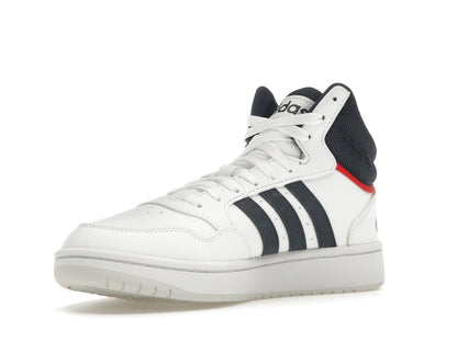 adidas Hoops 3.0 White Navy Red