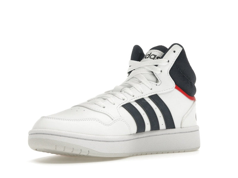 adidas Hoops 3.0 White Navy Red