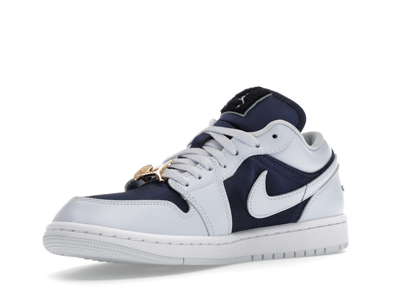 Jordan 1 Low SE Football Grey White Gym Red Midnight Navy (Women's)