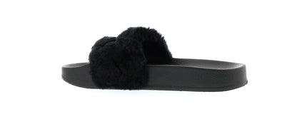 Puma Fur Slide Fur Slide Black (Women's)
