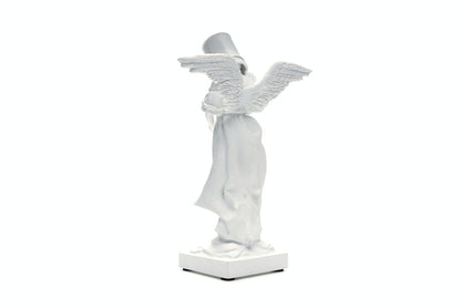 Banksy Bucket On Head Figure White