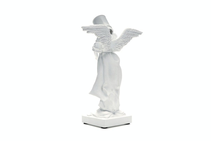 Banksy Bucket On Head Figure White
