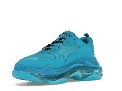Balenciaga Triple S Clear Sole Teal Blue