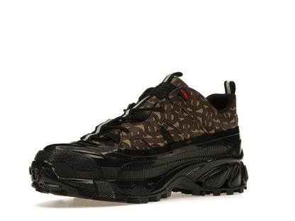 Burberry Arthur Monogram Print Black Bridle Brown