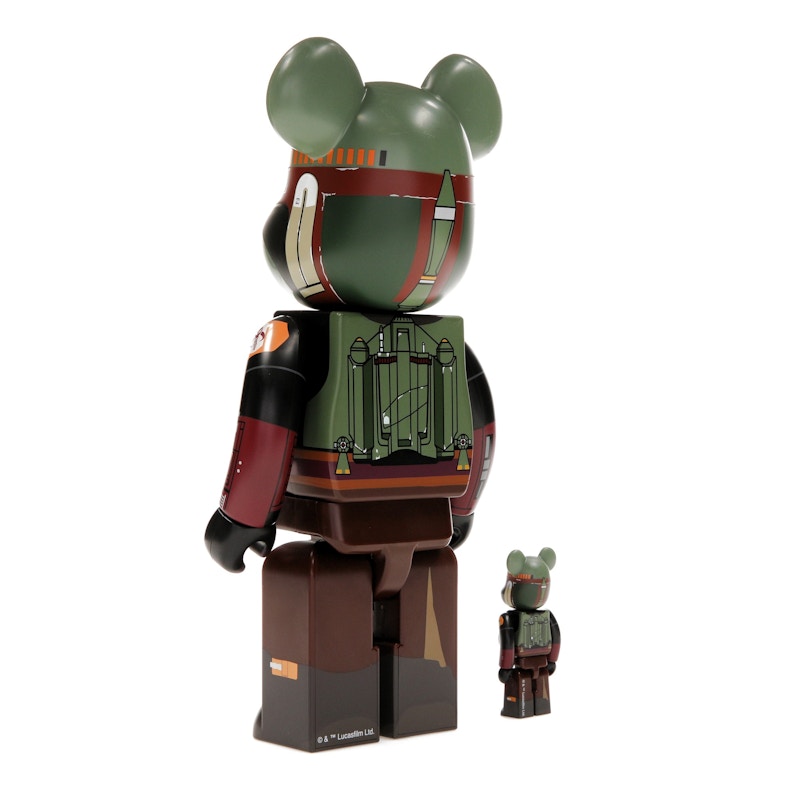 Bearbrick x Star Wars Boba Fett (Recovered Armor) 100% & 400% Set
