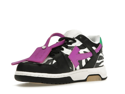 OFF-WHITE Out Of Office OOO Low Tops Zebra Pink (Women's)
