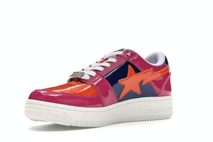 A Bathing Ape Bape Sta Low Color Block Pink Orange Navy