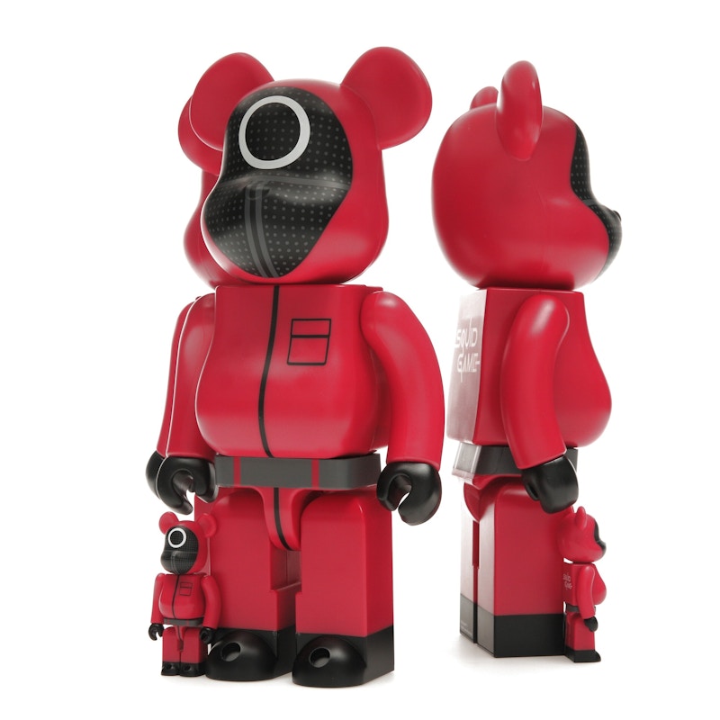 Bearbrick x Squid Game Guard (Circle/Triangle/Square) 100% & 400% Set of 3