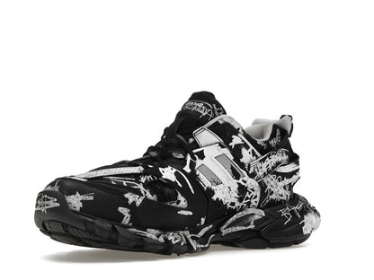 Balenciaga Track Graffiti Black White