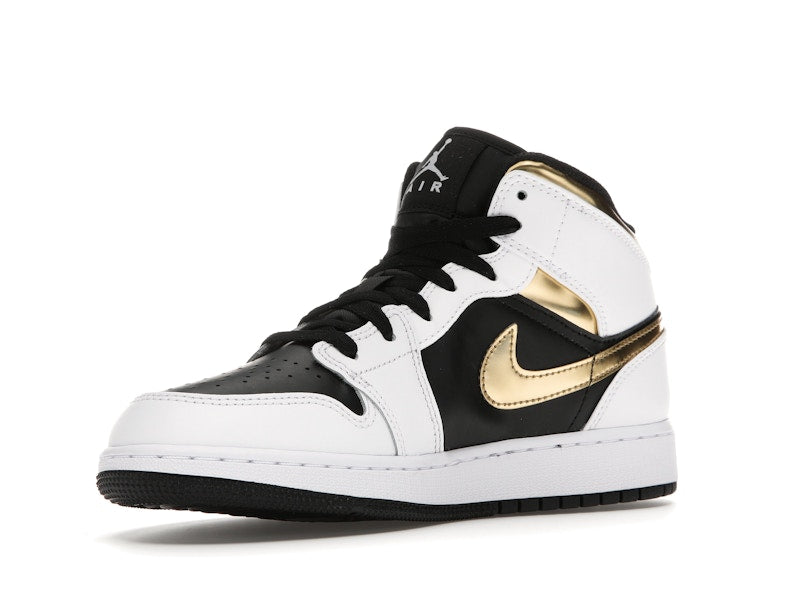 Jordan 1 Mid White Gold Black (GS)