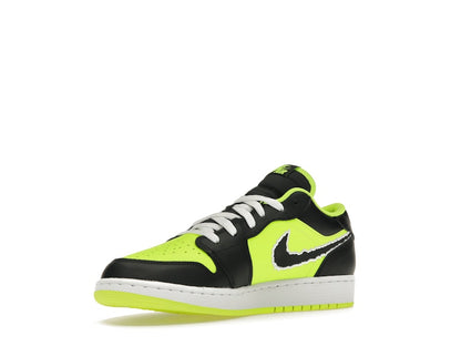 Jordan 1 Low SE Black Cat Volt (GS)