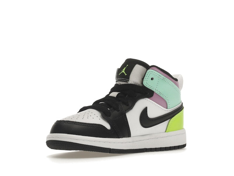 Jordan 1 Mid Pastel Black Toe (PS)