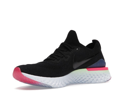 Nike Epic React Flyknit 2 Black Sapphire Hyper Pink