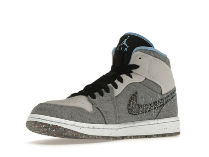 Jordan 1 Mid Crater Grey University Blue