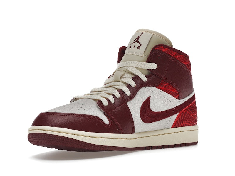Jordan 1 Mid SE Tiki Leaf Team Red (Women's)