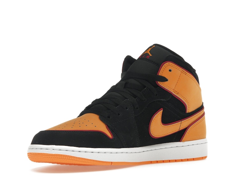 Jordan 1 Mid Fat Tongue Black Orange