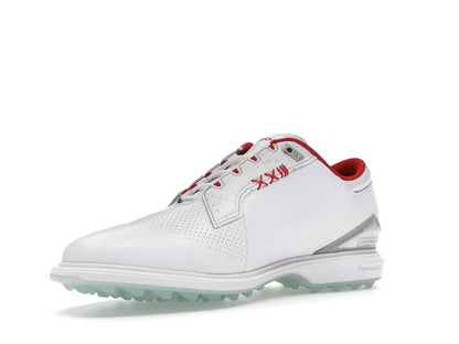 Jordan ADG 5 White Metallic Silver Blue Tint Fire Red (Wide)