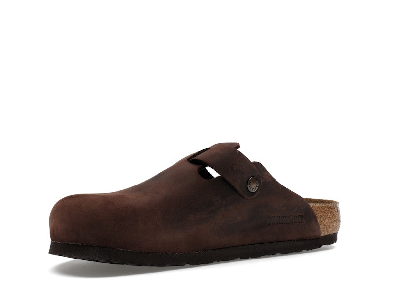 Birkenstock Boston Soft Footbed Oiled Leather Habana Brown