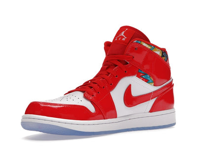 Jordan 1 Mid Barcelona Sweater Red Patent