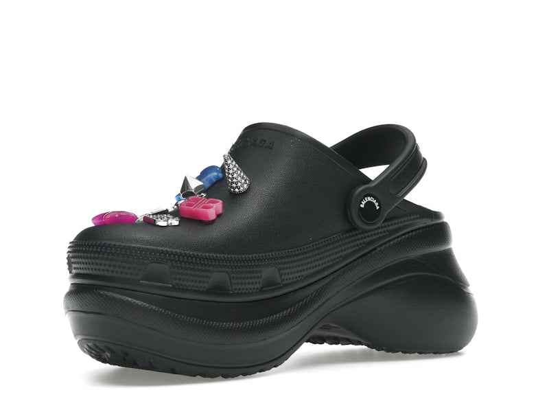 Balenciaga x Crocs Mule Black Multicolor Jibbitz (Women's)