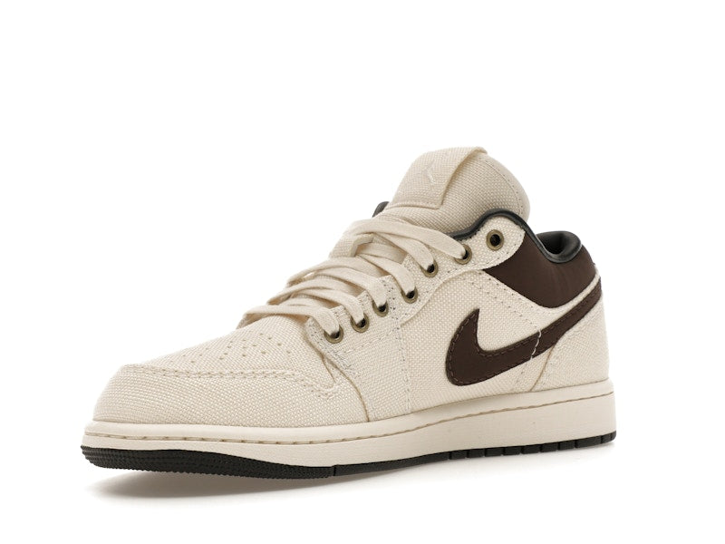 Jordan 1 Low Premium Pale Ivory Off Noir Baroque Brown