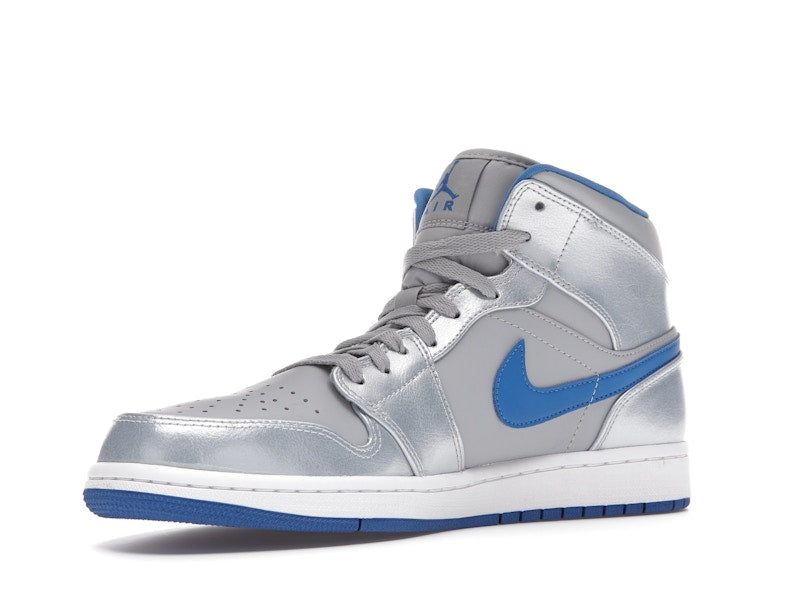 Jordan 1 Mid Wolf Grey Sport Blue