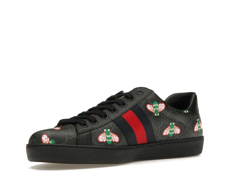 Gucci Ace Bee Print Black