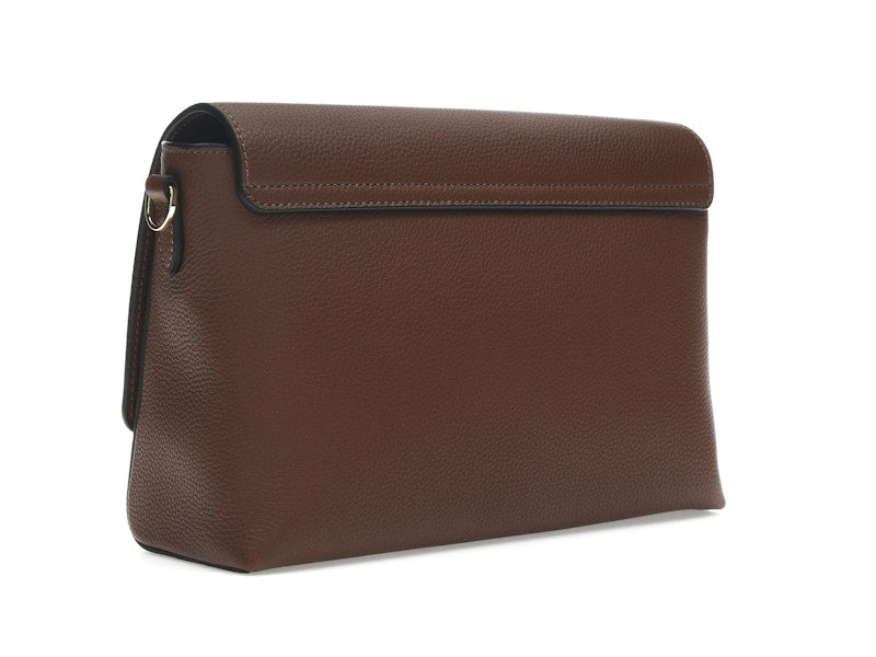Burberry Vintage Check and Leather Note Crossbody Bag Tan