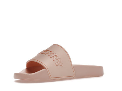 Burberry Embossed Logo Slides Peach Pink (Women's)