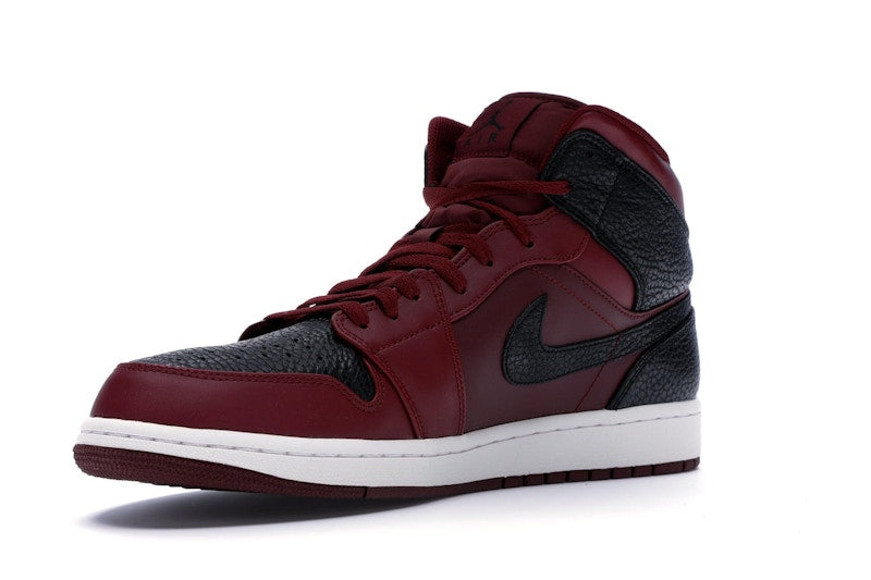 Jordan 1 Retro Mid Team Red Black