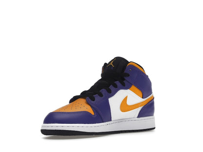 Jordan 1 Mid Lakers (2022) (GS)