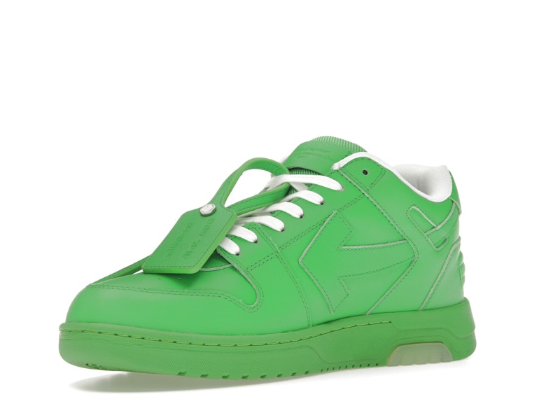 OFF-WHITE Out Of Office OOO Low Tops Green White