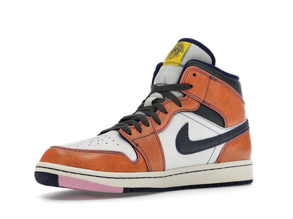 Jordan 1 Mid SE Summit White Crimson Bliss Deep Royal Blue Iron Grey