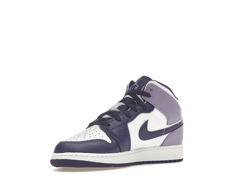 Jordan 1 Mid White Sky J Purple (GS)