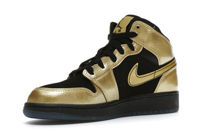 Jordan 1 Mid Metallic Gold Coin Black (GS)
