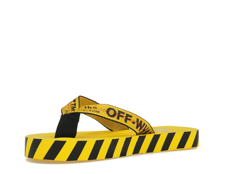 OFF-WHITE Industrial Flip Flops Yellow SS21