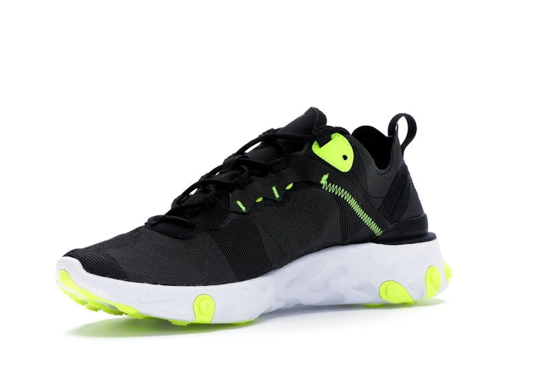 Nike React Element 55 Black Wolf Grey Volt